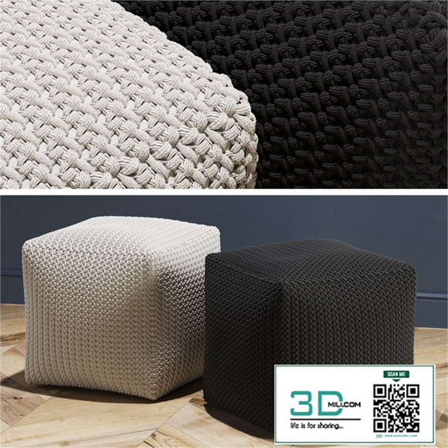 Crochet Pouf